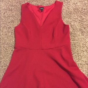torrid Red Sleeveless V-Neck Midi Dress
